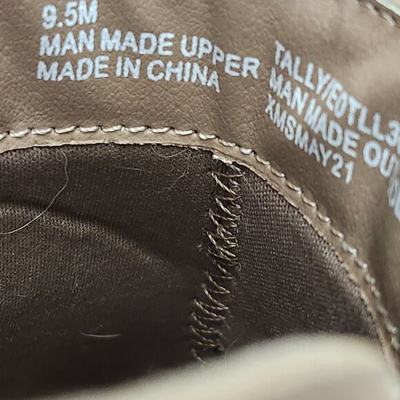 Esprit Tally Ankle Booties Womens 9.5M Taupe Faux Suede Side Zip Buckle Casual - Picture 9 of 9